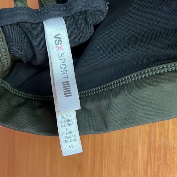 Green Strappy V-Neck Spots Bra - Size S - Picture 4 of 4